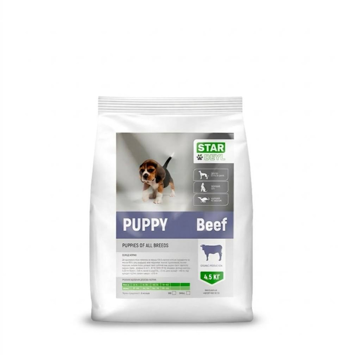 Сухой корм Puppy 4.5кг (телятина) для щенков всех пород